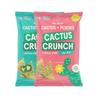 Cactus Crunch Tortilla Chips - Combo Bundle (4 Pack) 5oz. Bags