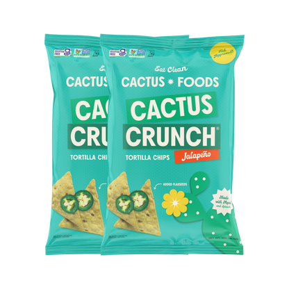 Cactus Crunch Tortilla Chips - Jalapeño Bundle (4 Pack) 5oz. Bags