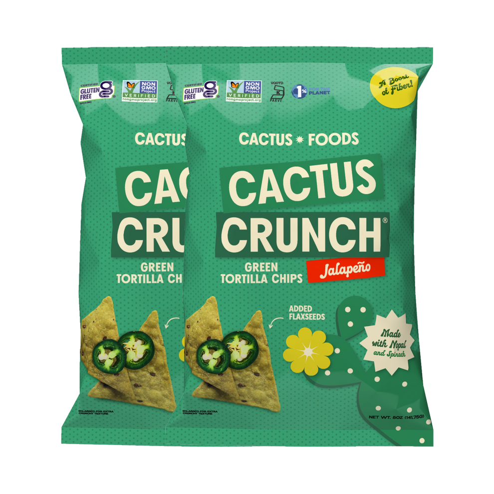 Cactus Crunch Tortilla Chips - Jalapeo Bundle (4 Pack) 5oz. Bags  Cactus  Foods